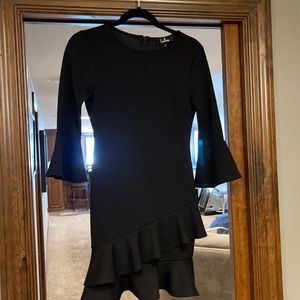 Long sleeve black dress